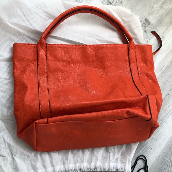 Neiman Marcus Orange Tote - Picture 3 of 5